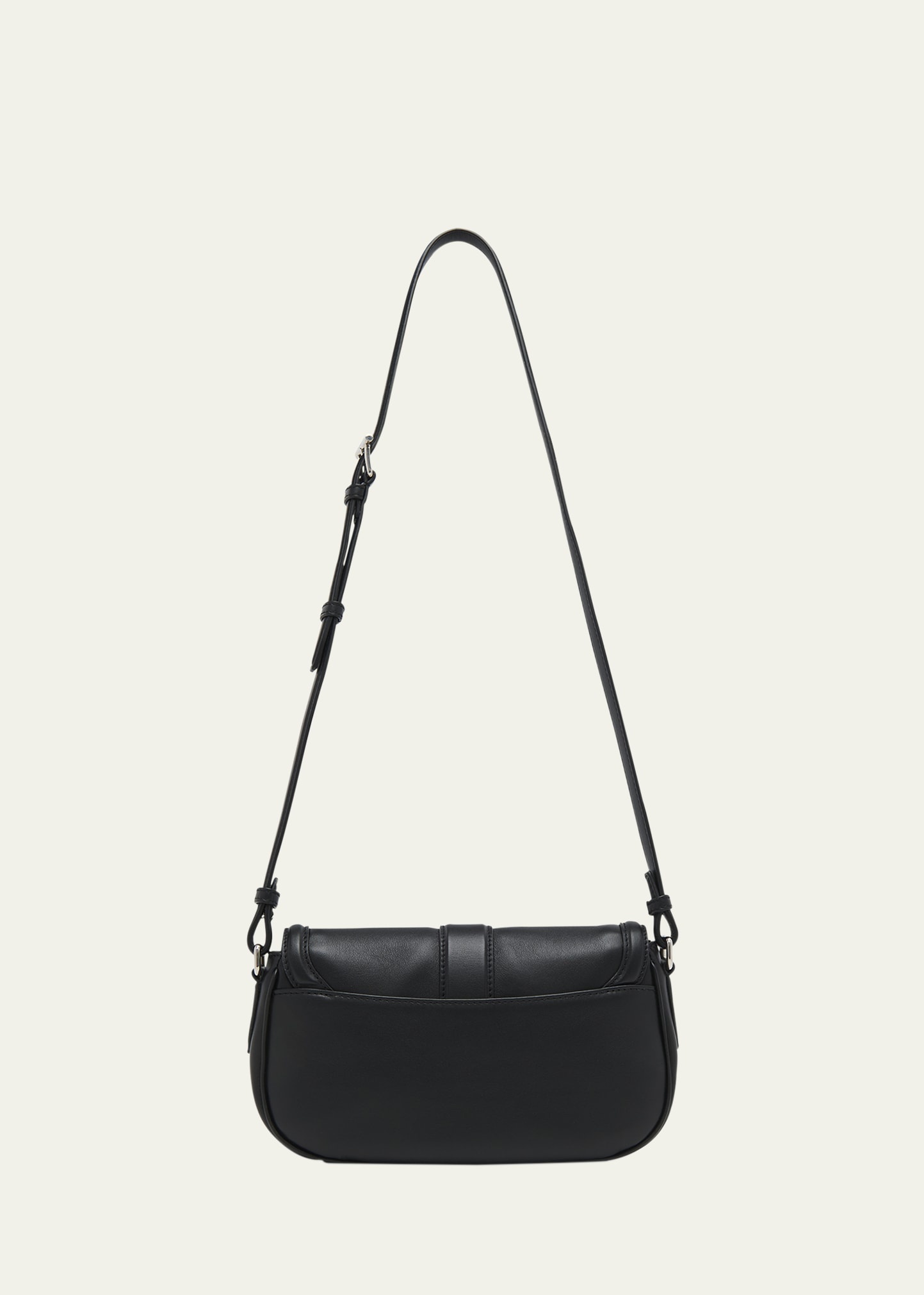 T-Bar Buckle Leather Crossbody Bag - 2