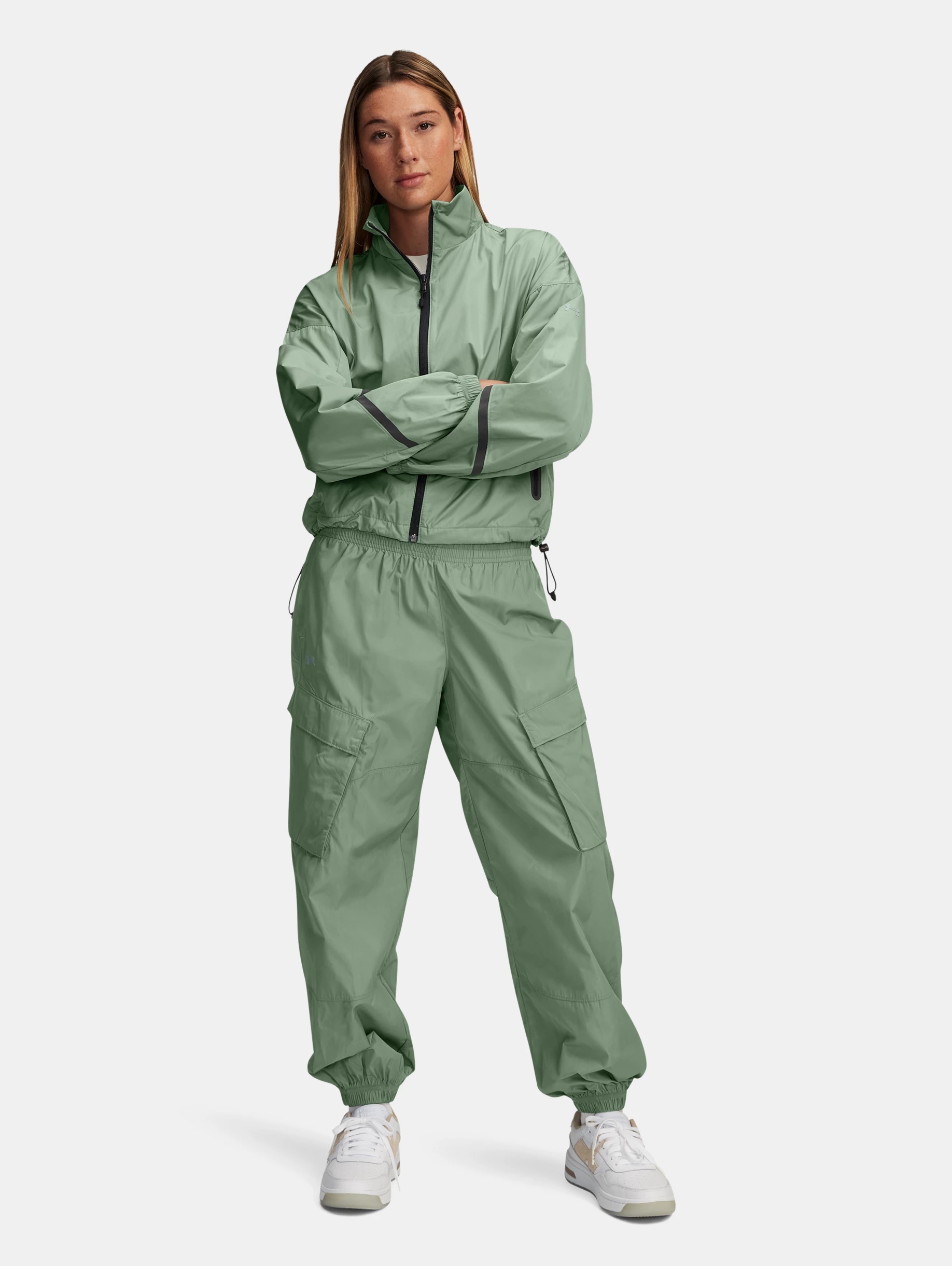 Women's UA Unstoppable Woven Sheen Jacket - 3