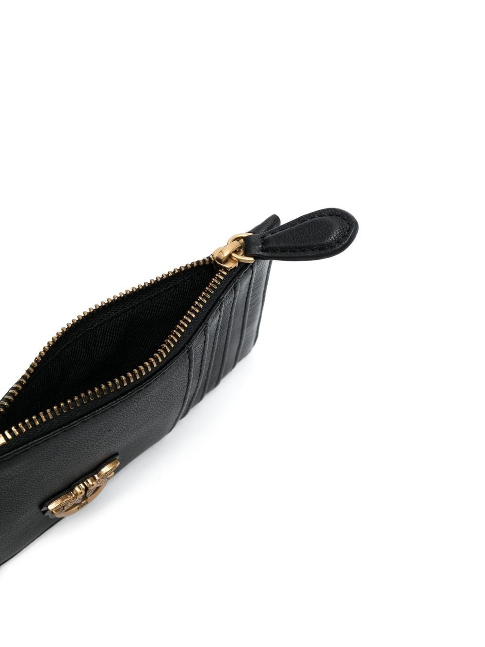 logo-detail leather cardholder - 3