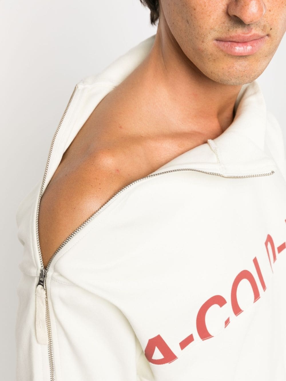 Overset logo-print cotton sweatshirt - 5