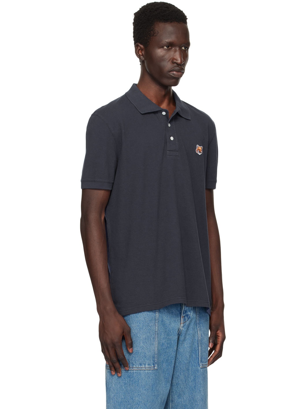 Navy Fox Head Polo - 2