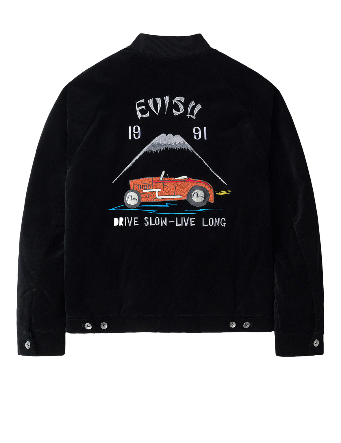 Vintage Velvet Regular Fit Padded Souvenir Jacket - 2
