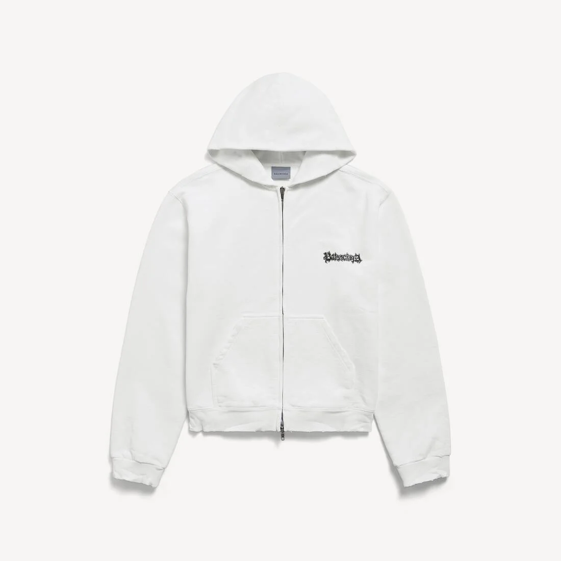 Women's Salon De Couture Zip-up Hoodie Regular Fit in White - 1