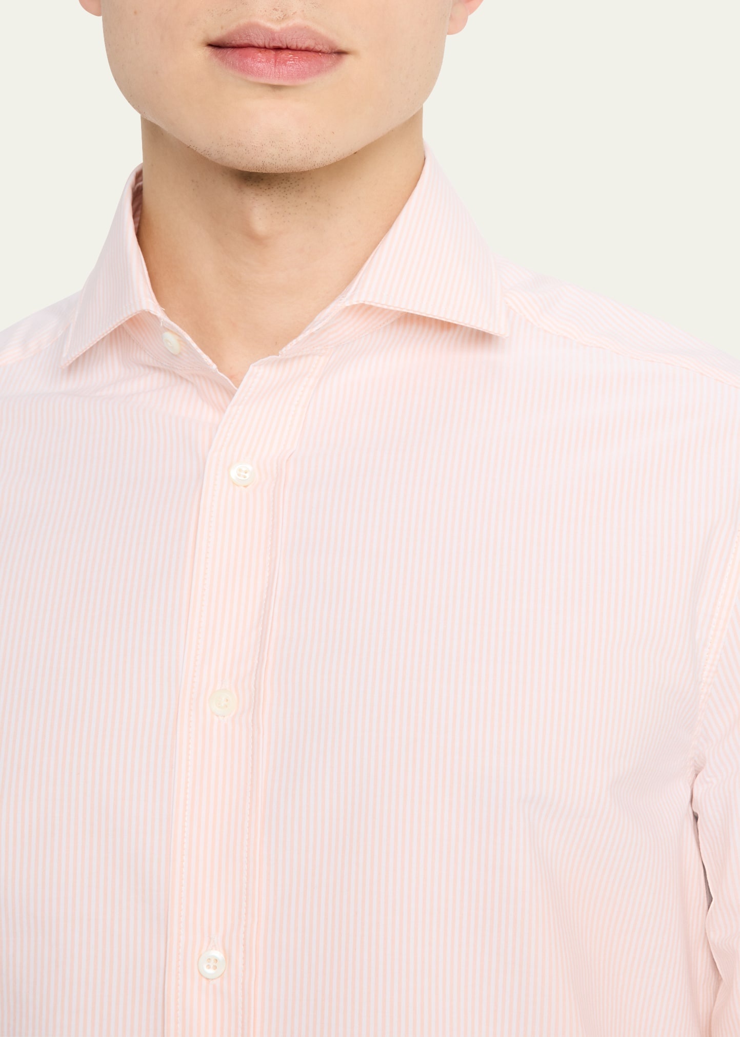 Men's Cotton Bacchetta Stripe Sport Shirt - 5
