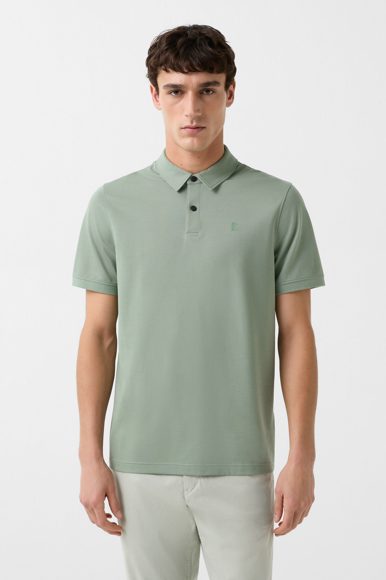 Timo polo shirt in Eucalyptus - 2