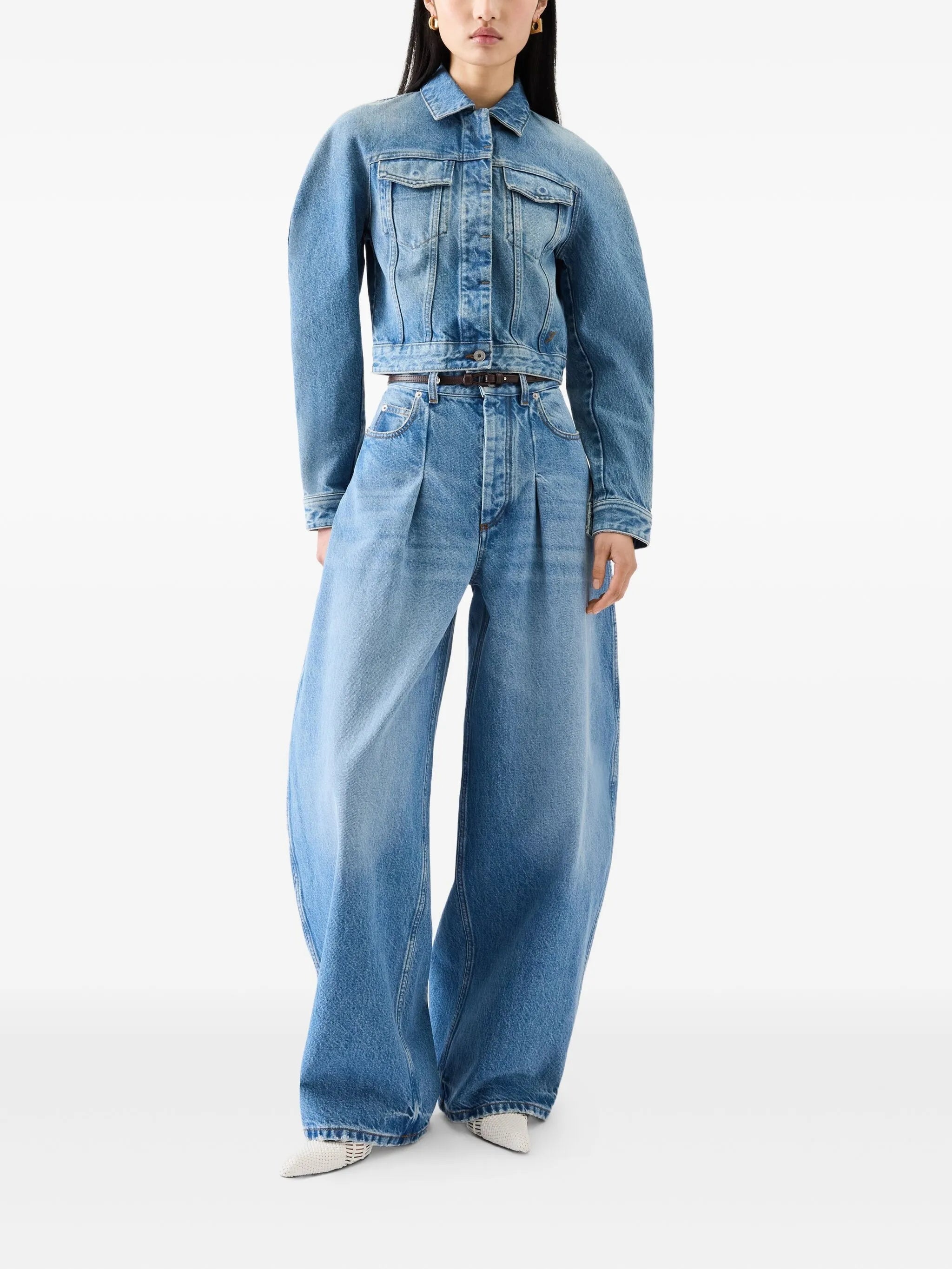 Jacquemus Denim Cropped Jacket - 4