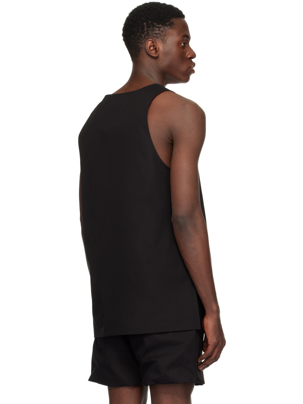 Black Scoop Neck Tank Top - 3
