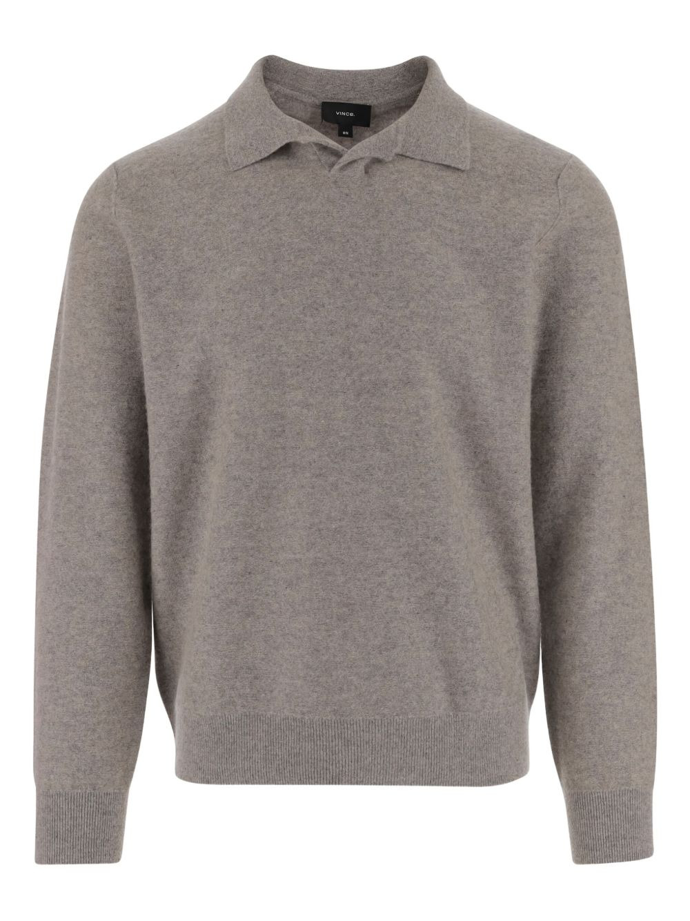 polo-collar cashmere sweater - 1