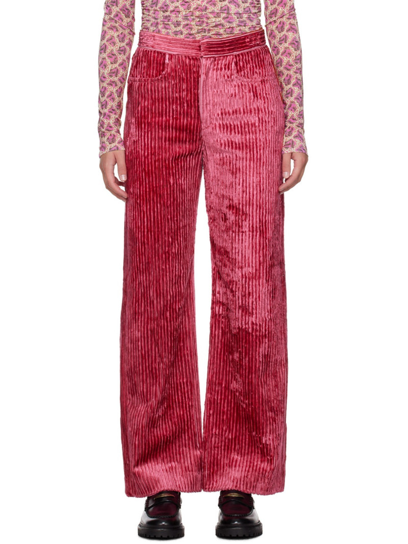 high-waist straight-leg corduroy 바지 1