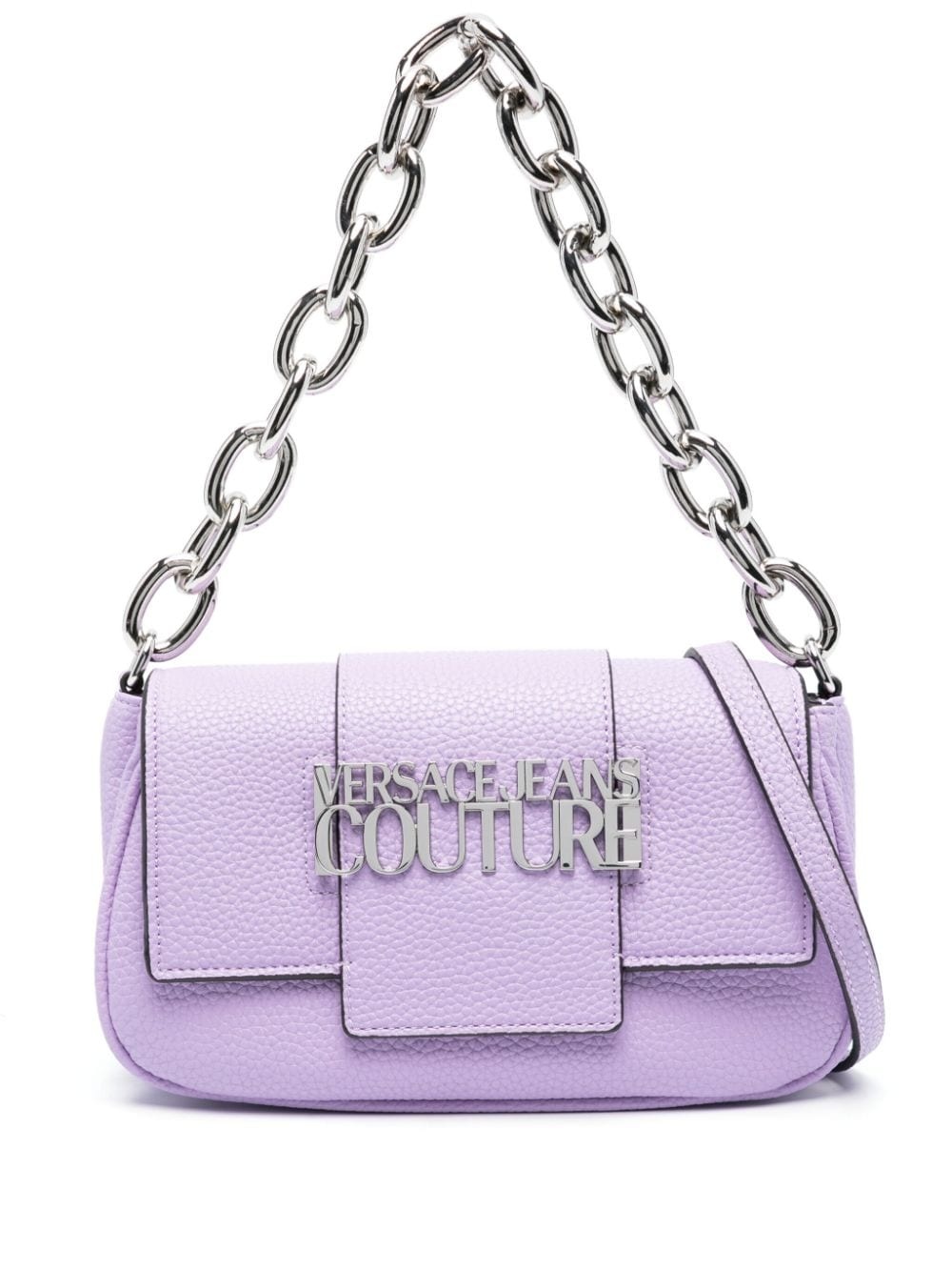 logo-plaque shoulder bag - 1