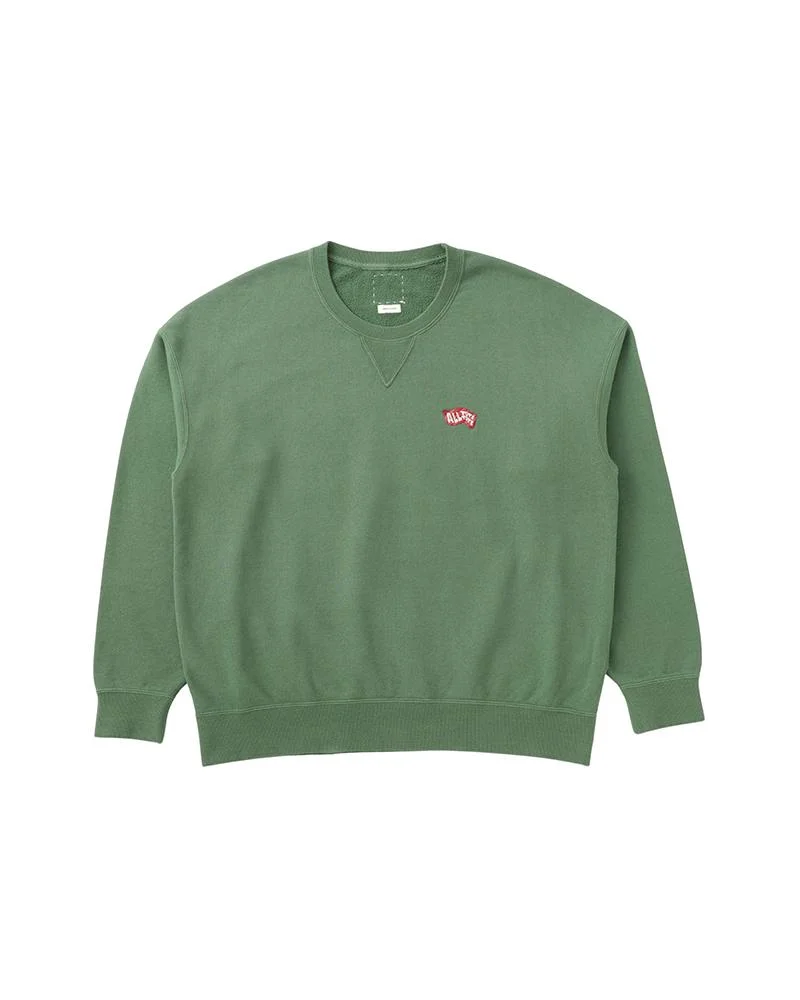 JUMBO SB SWEAT L/S DMGD GREEN - 1