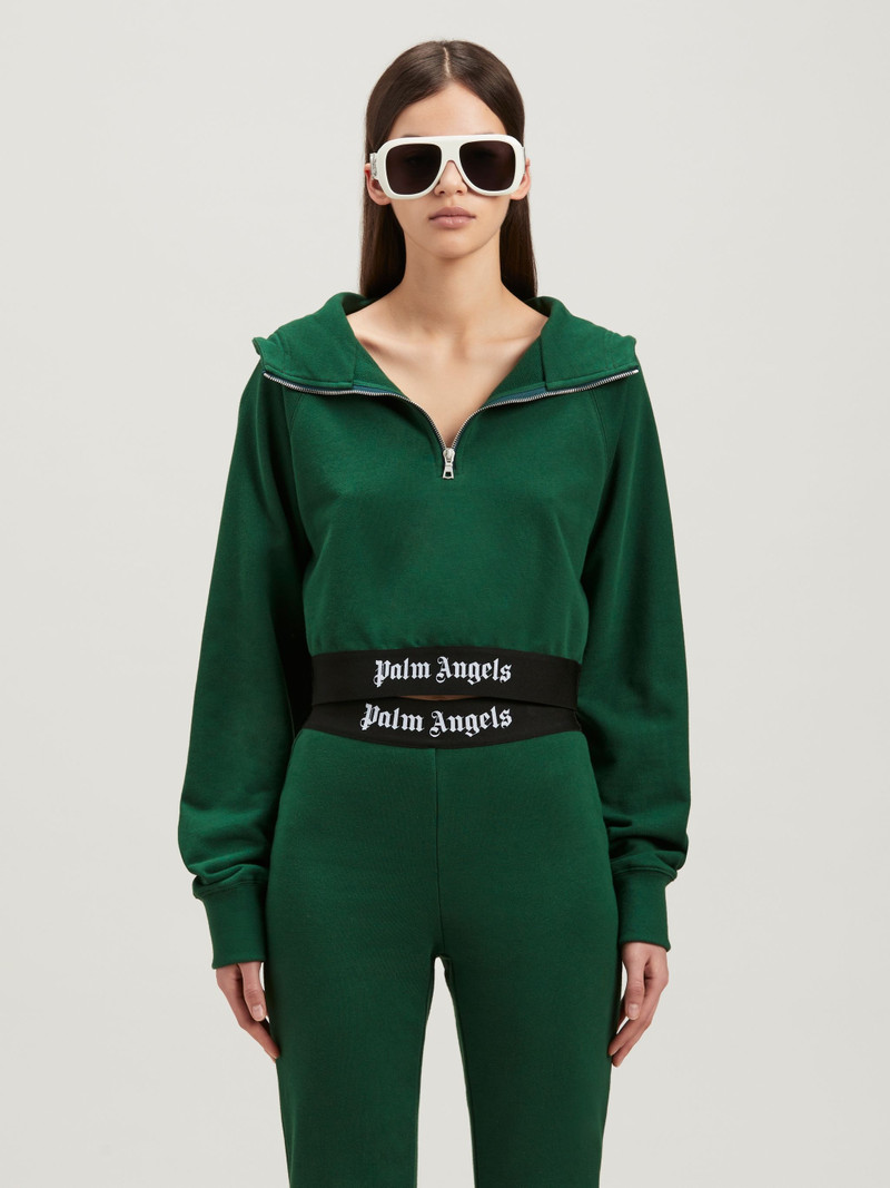 Logo Tape Zipped Hoodie 3