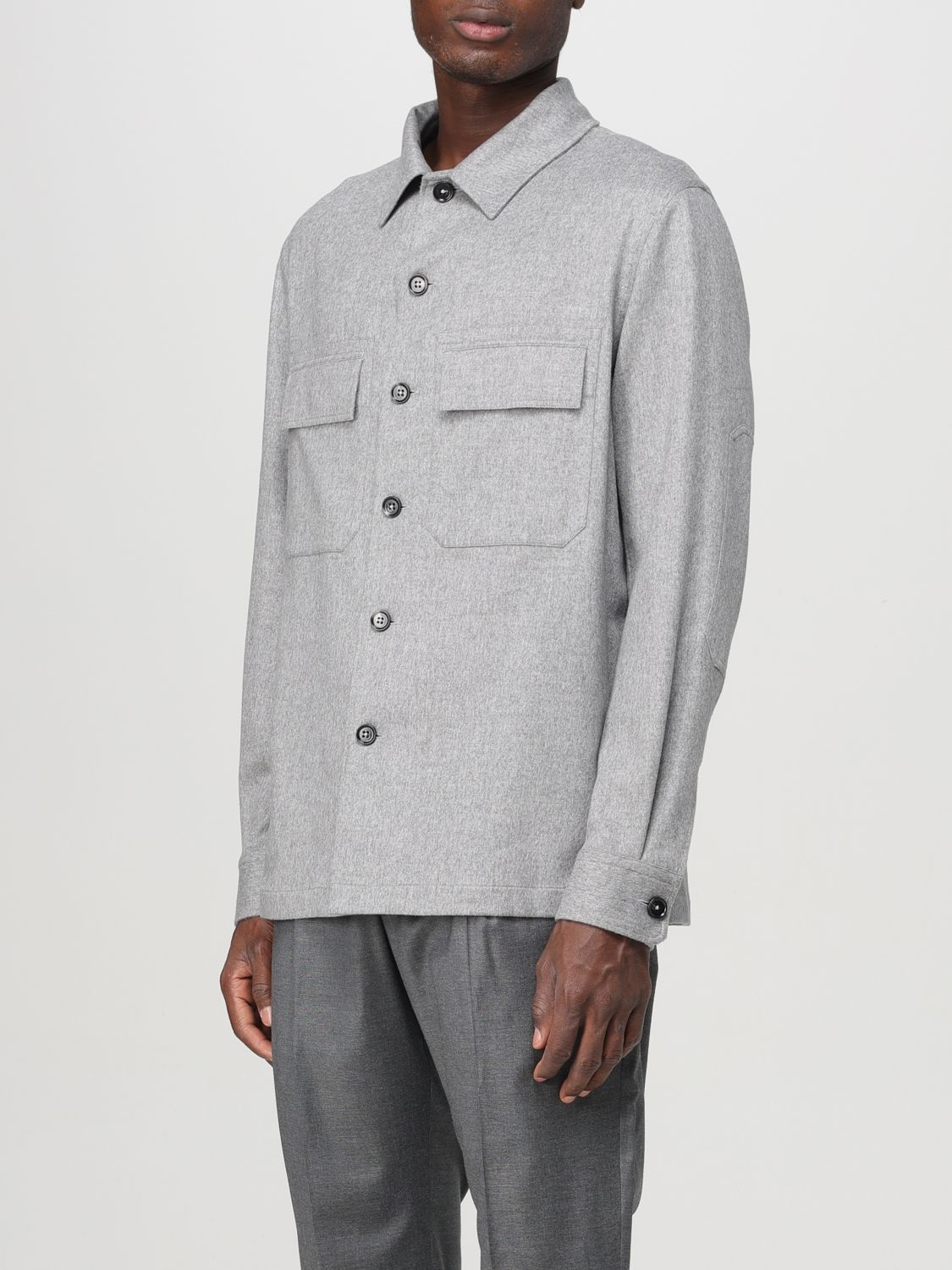 Zegna Shirt Men Grey Men - 4