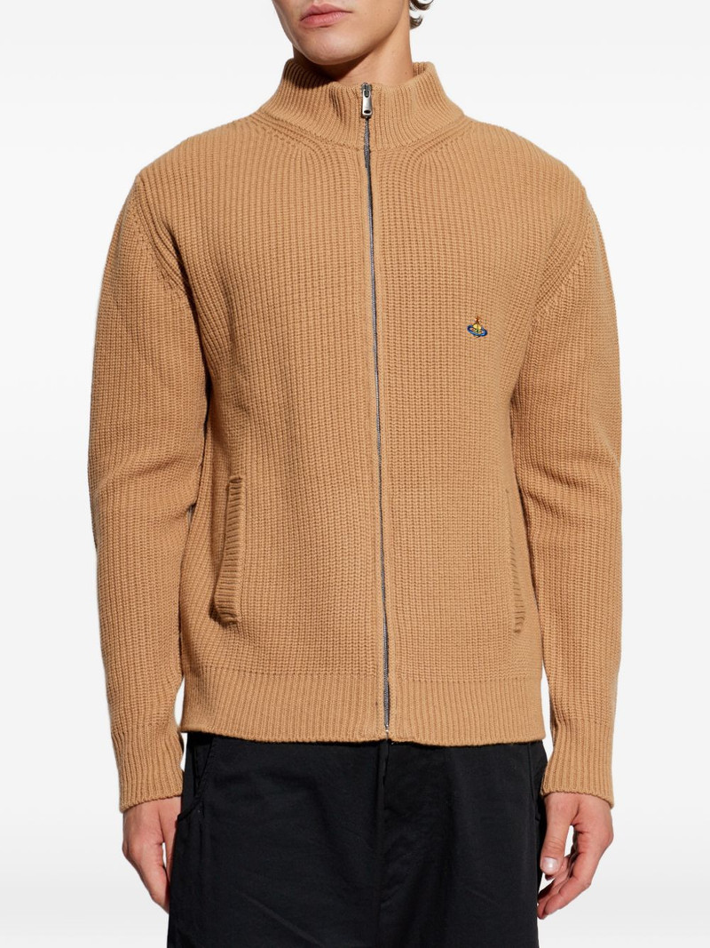 Fisherman zip embroidered sweater 3