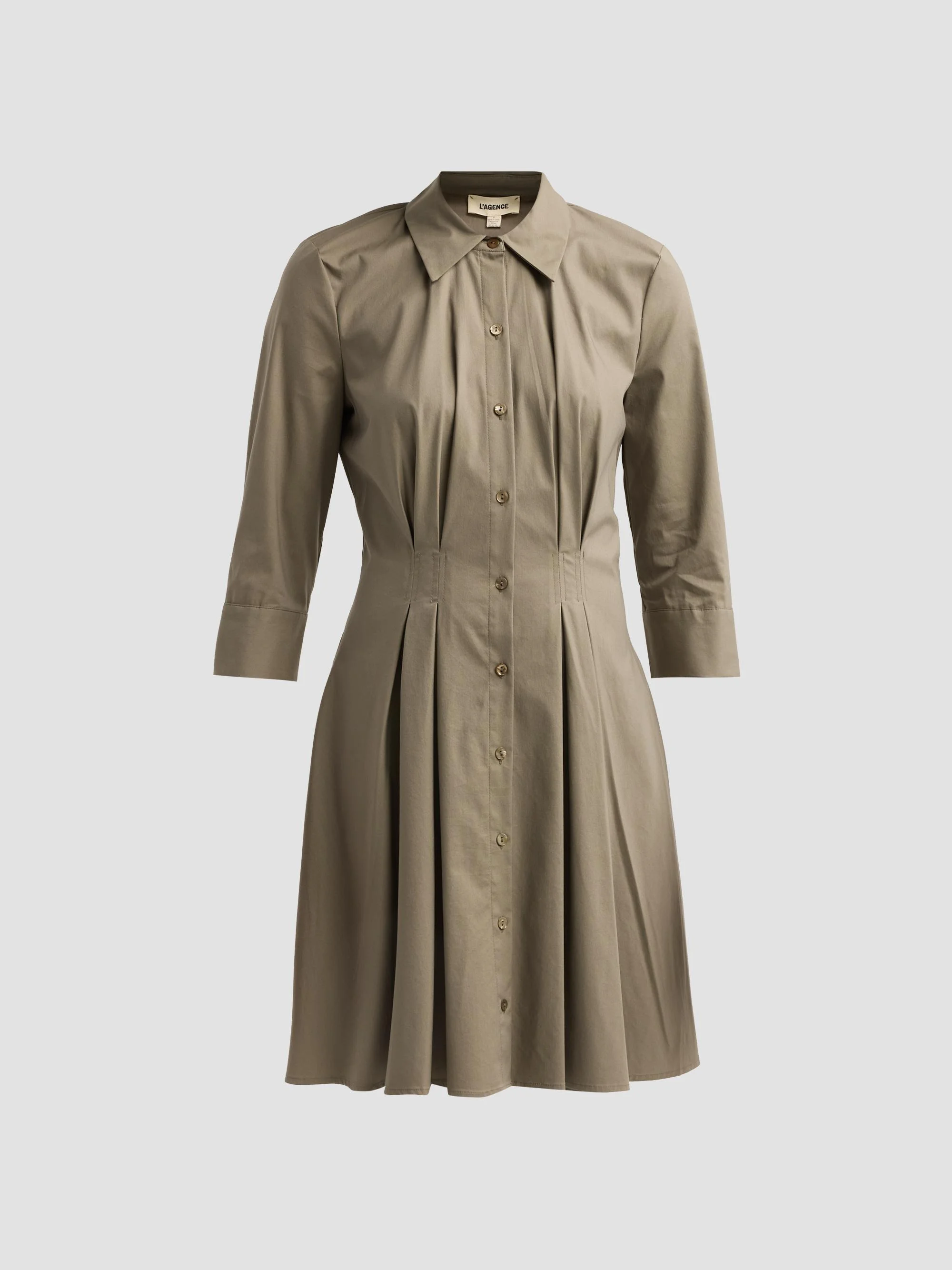 Women's Journi Pintuck Minidress - Smokey Olive - 1