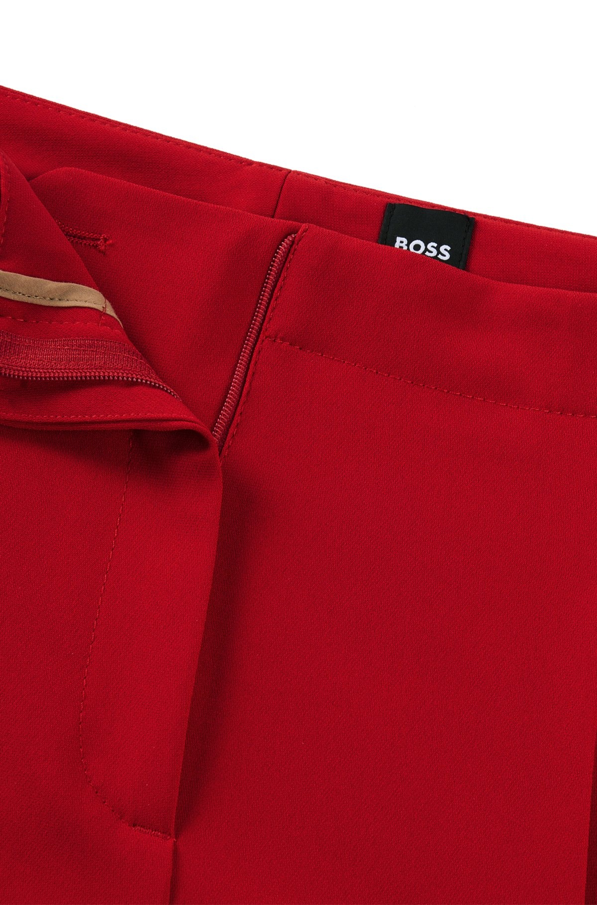 REGULAR-FIT CROPPED TROUSERS IN CREASE-RESISTANT CREPE - 6