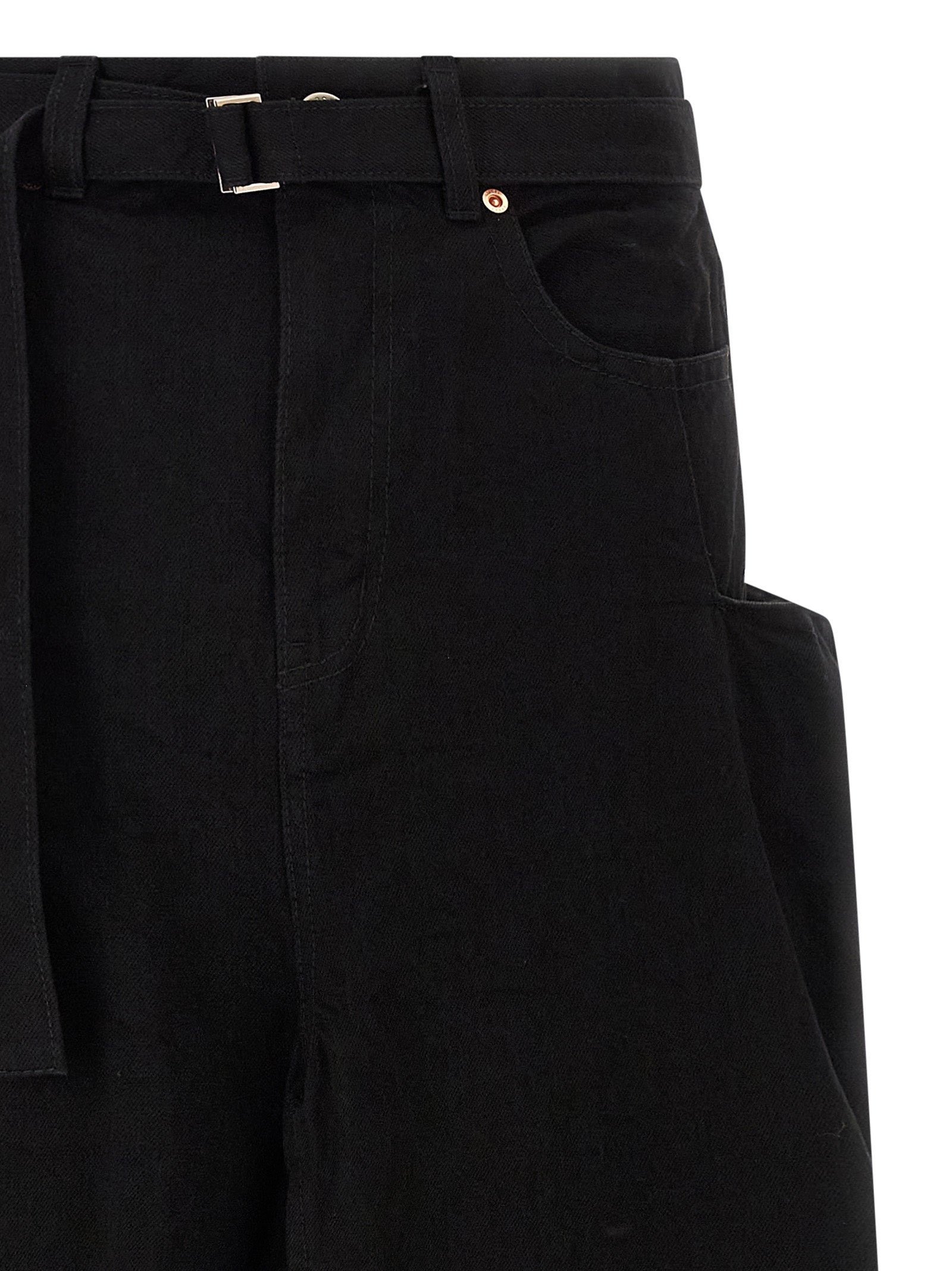 Sacai Women Denim Skirt - 3