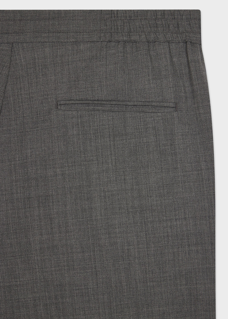 Paul Smith Grey Bi-Stretch Wool Cuffed Trousers outlook