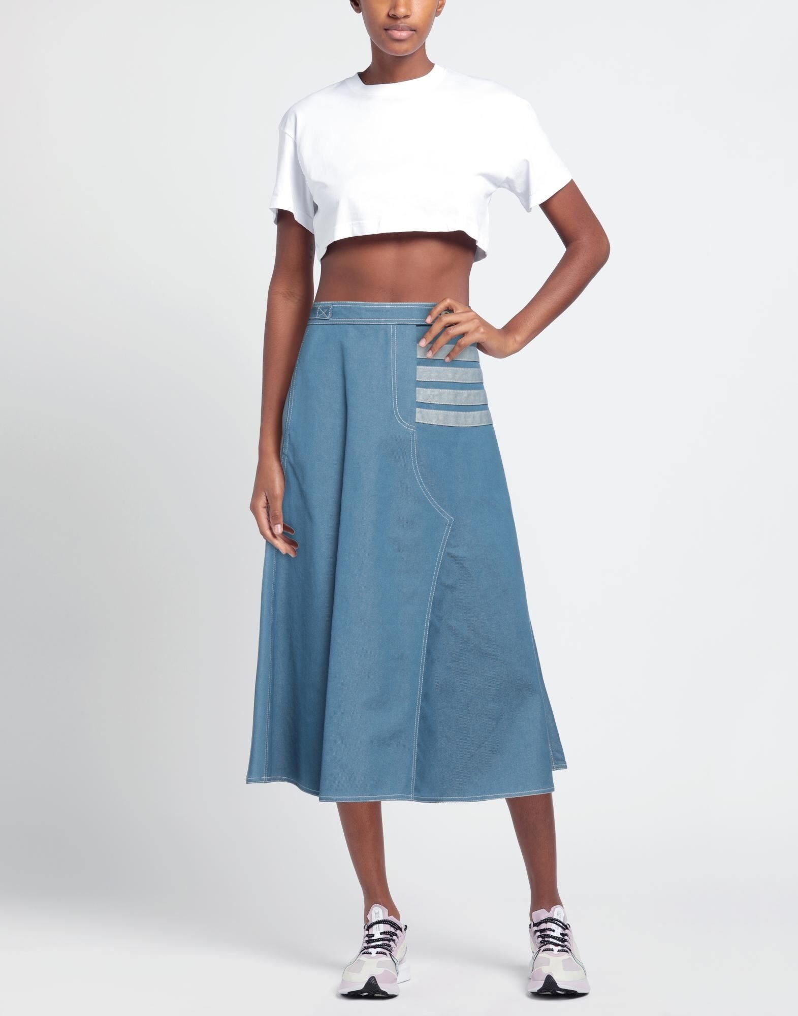 Blue Women's Denim Skirt - 2