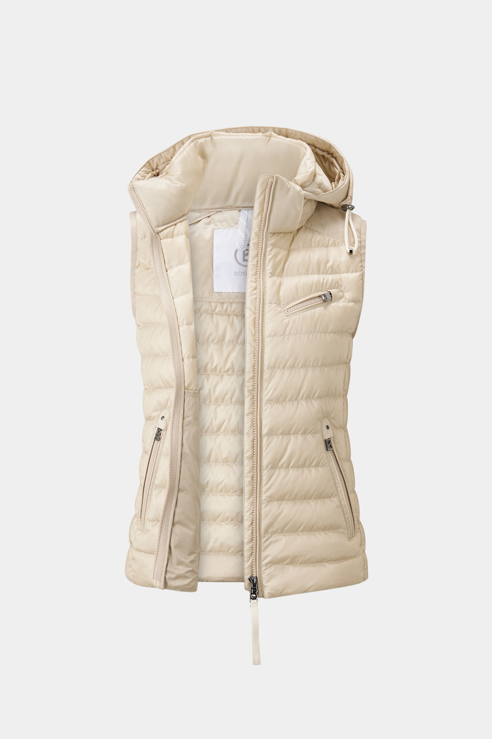 Florisa lightweight down vest in Sand - 7
