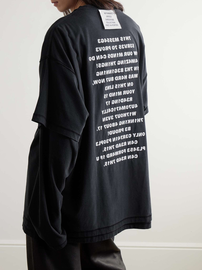 Layered Printed Cotton-Jersey T-Shirt 3