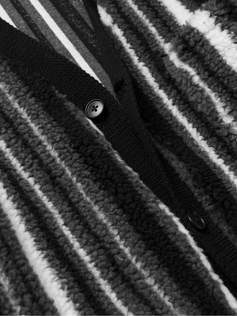 Striped Fleece Cardigan 5