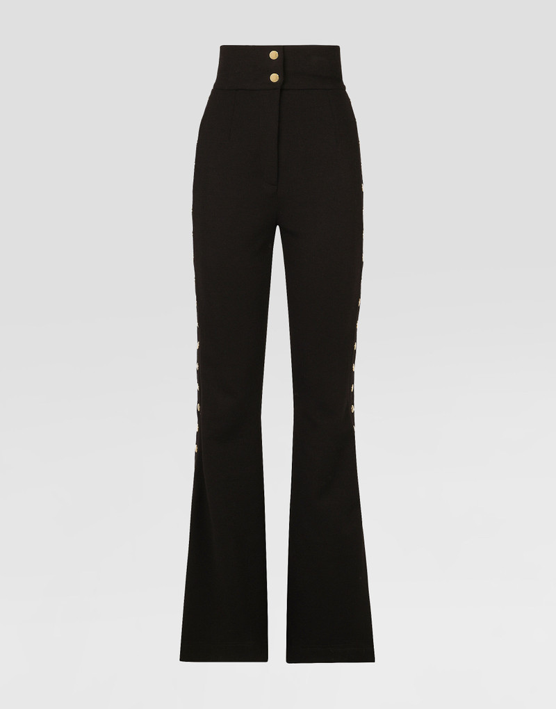 Full Milano pants with buttons down the side 1