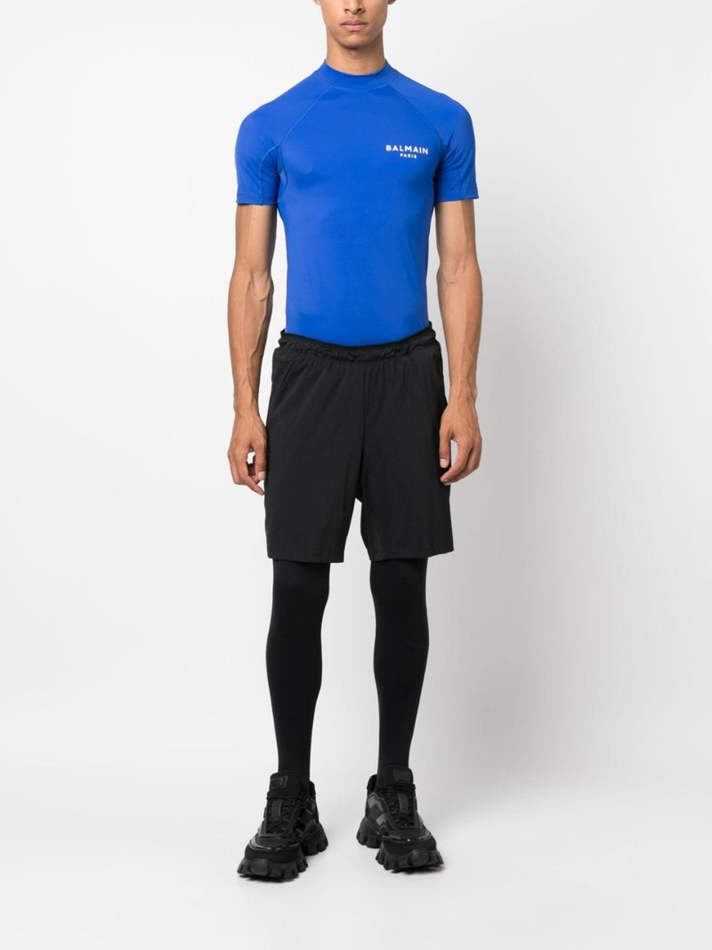 Balmain logo-print short-sleeve T-shirt outlook