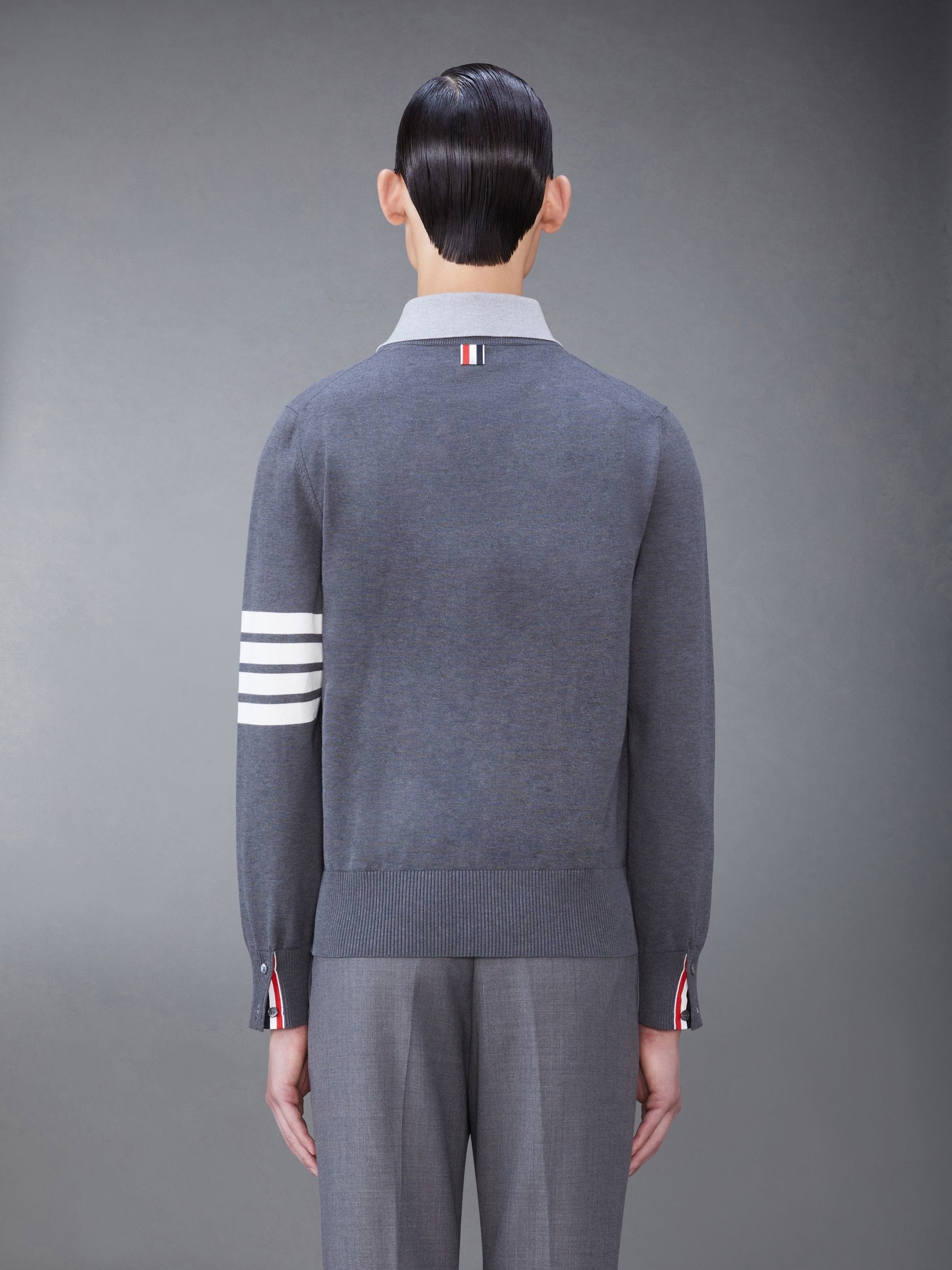 4-Bar stripe layered jumper - 2