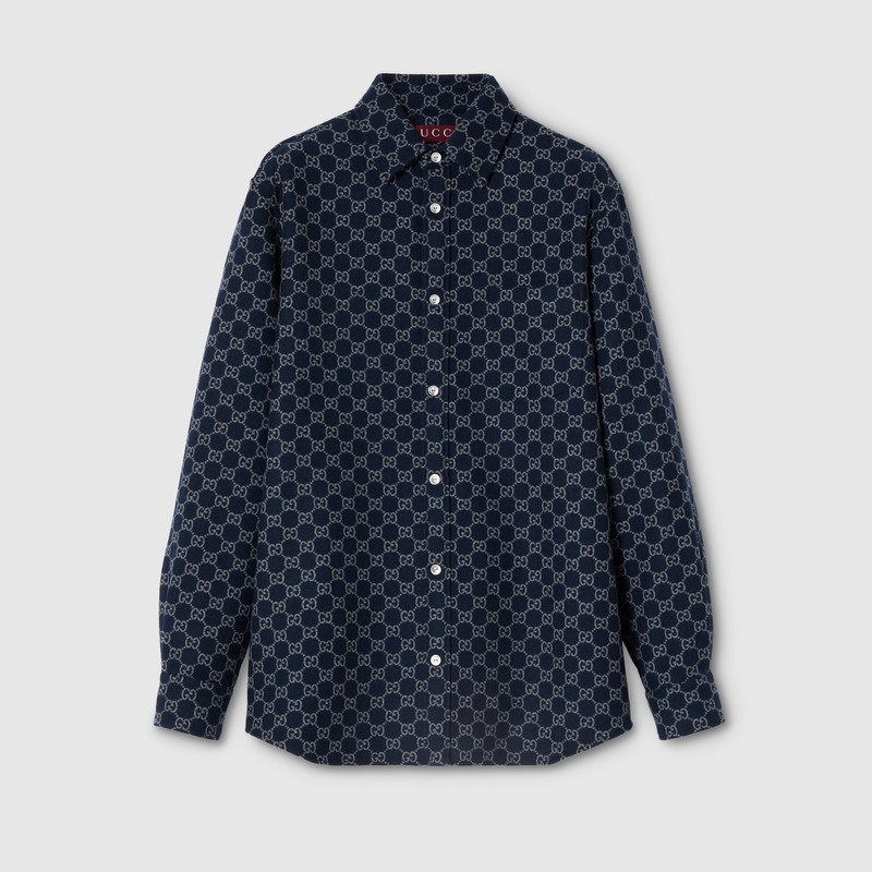 GG brushed flannel shirt 1
