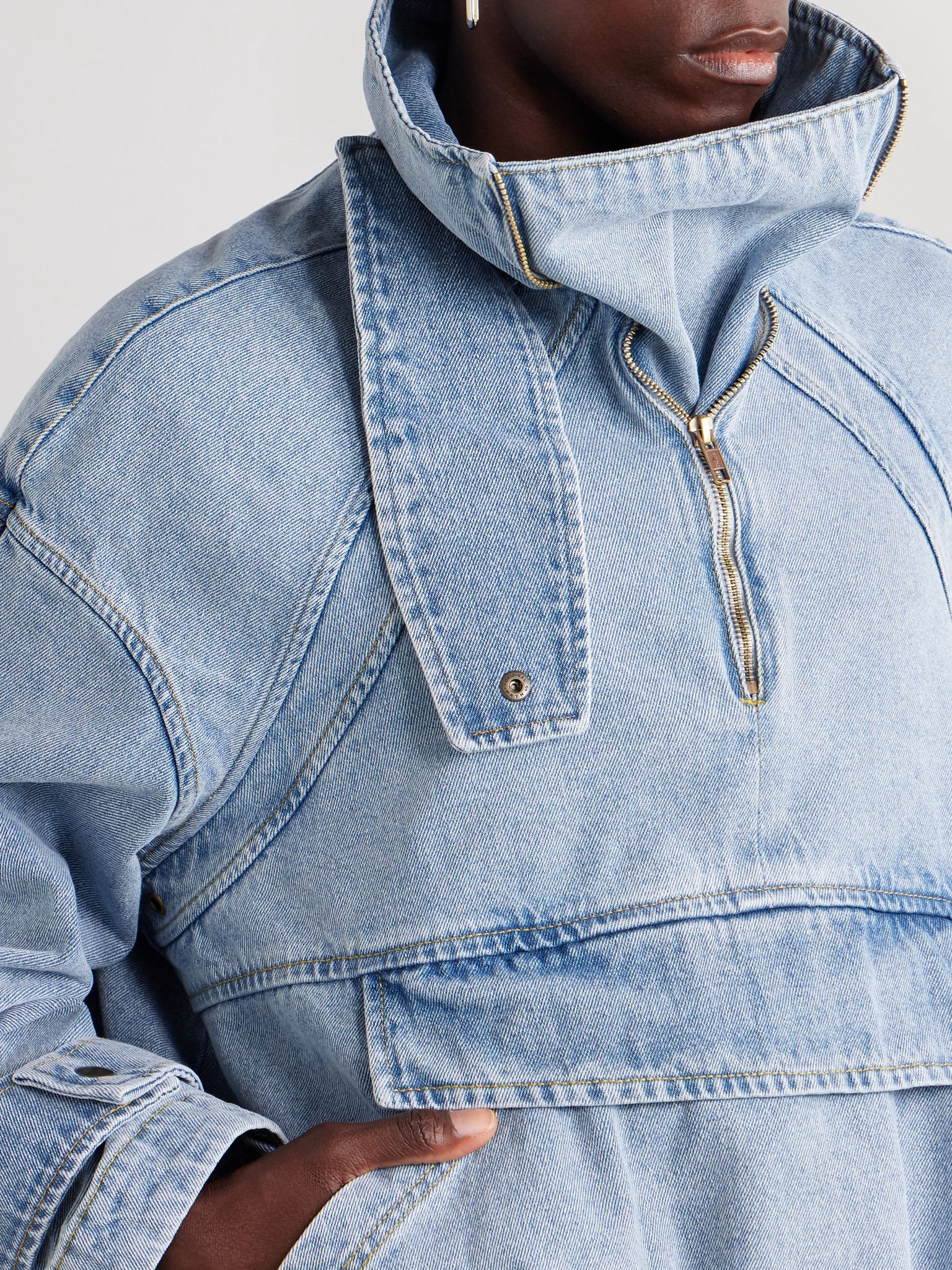 Anorak denim jacket Blue - 5