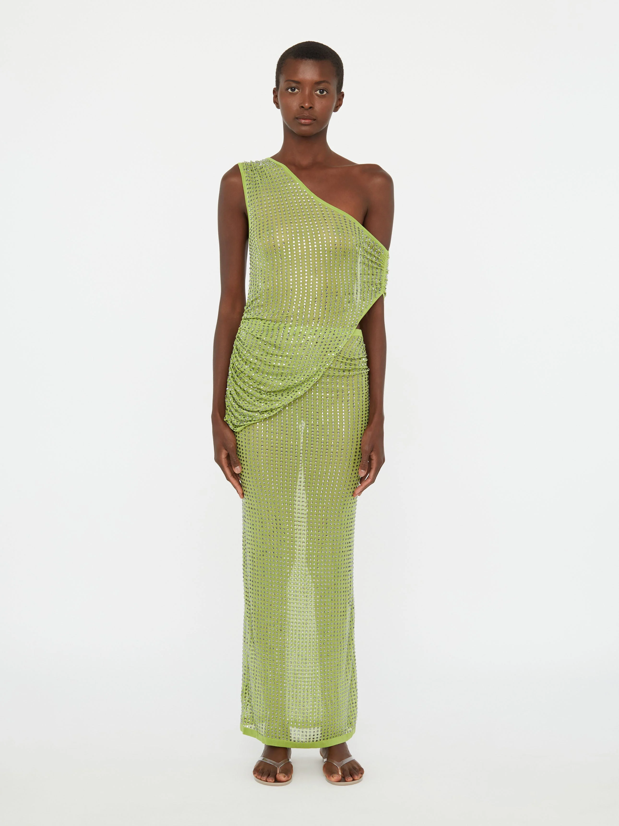 Cirrus Cutaway Shoulder Dress - 1