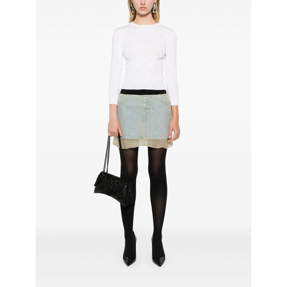 Balenciaga White Knitwear - Jumpers Women - 5