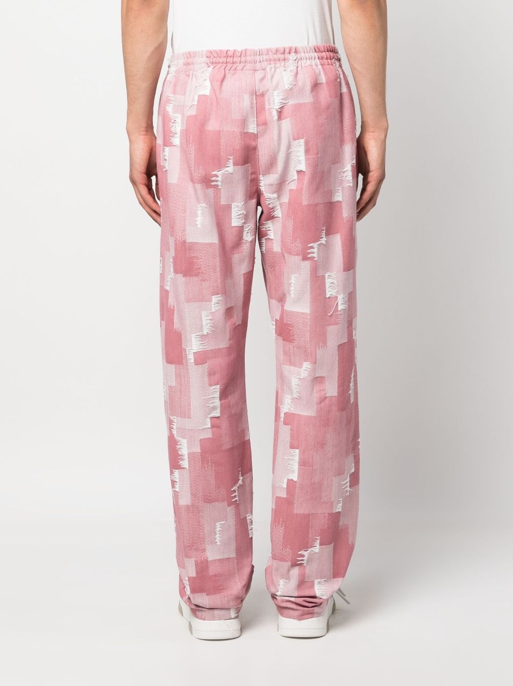 geometric-print wide-leg trousers - 4