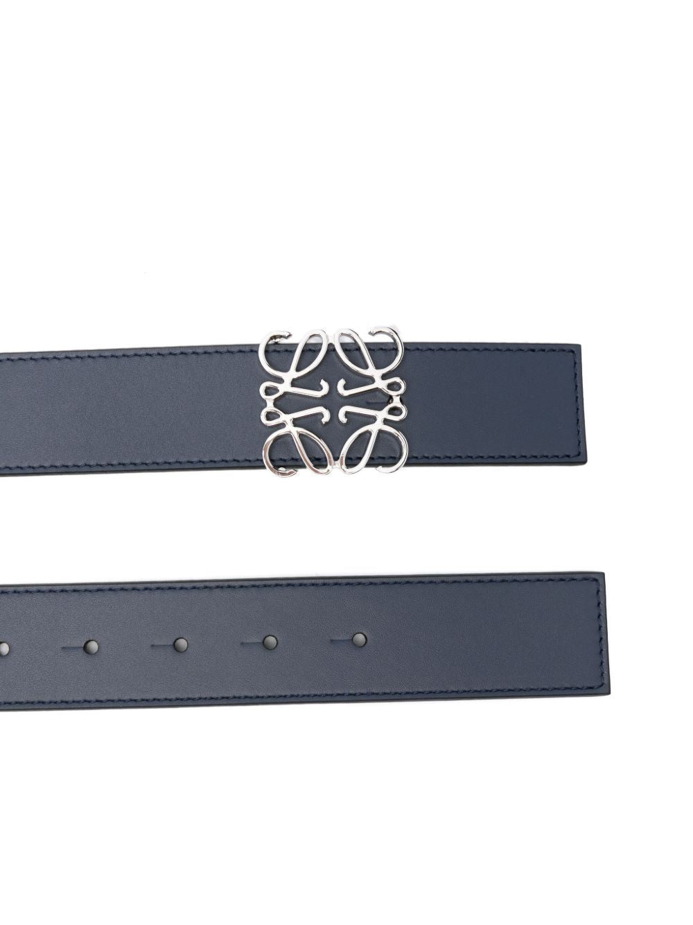Loewe Men Anagram Leather Reversible Belt - 3