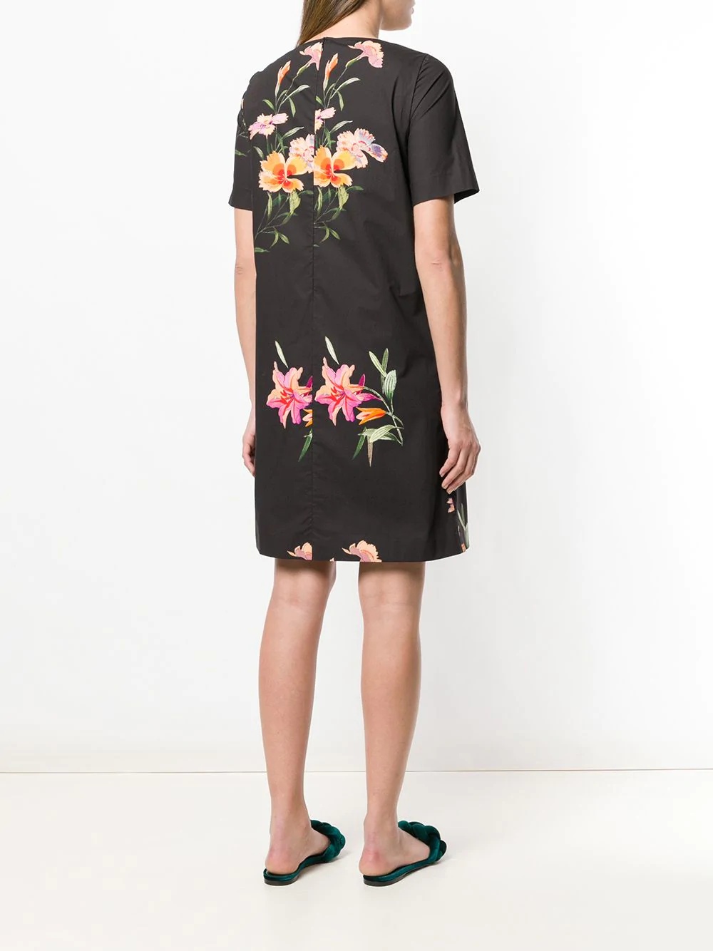 floral print shift dress - 4