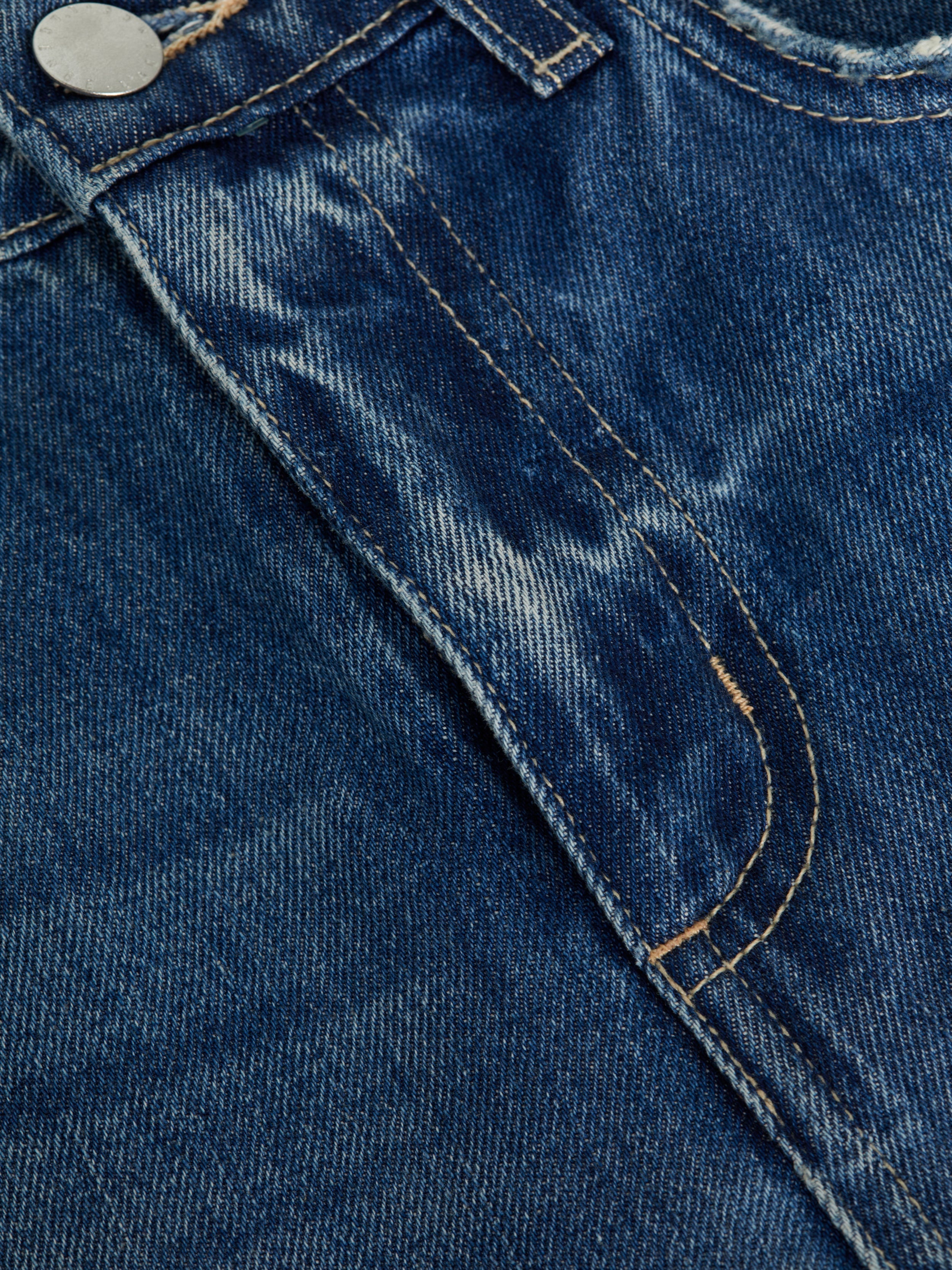 Teya Low-Rise Denim Short - 6