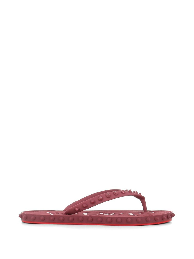 Super Loubi spike-embellished flip-flops 1
