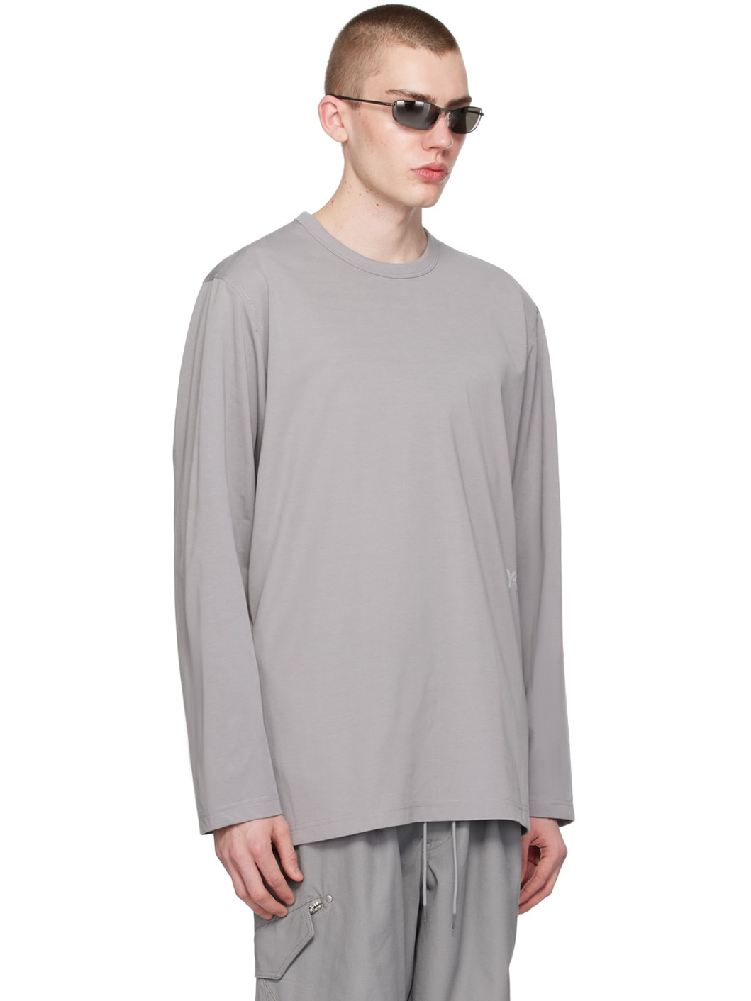 Gray Premium Long Sleeve T-Shirt - 2