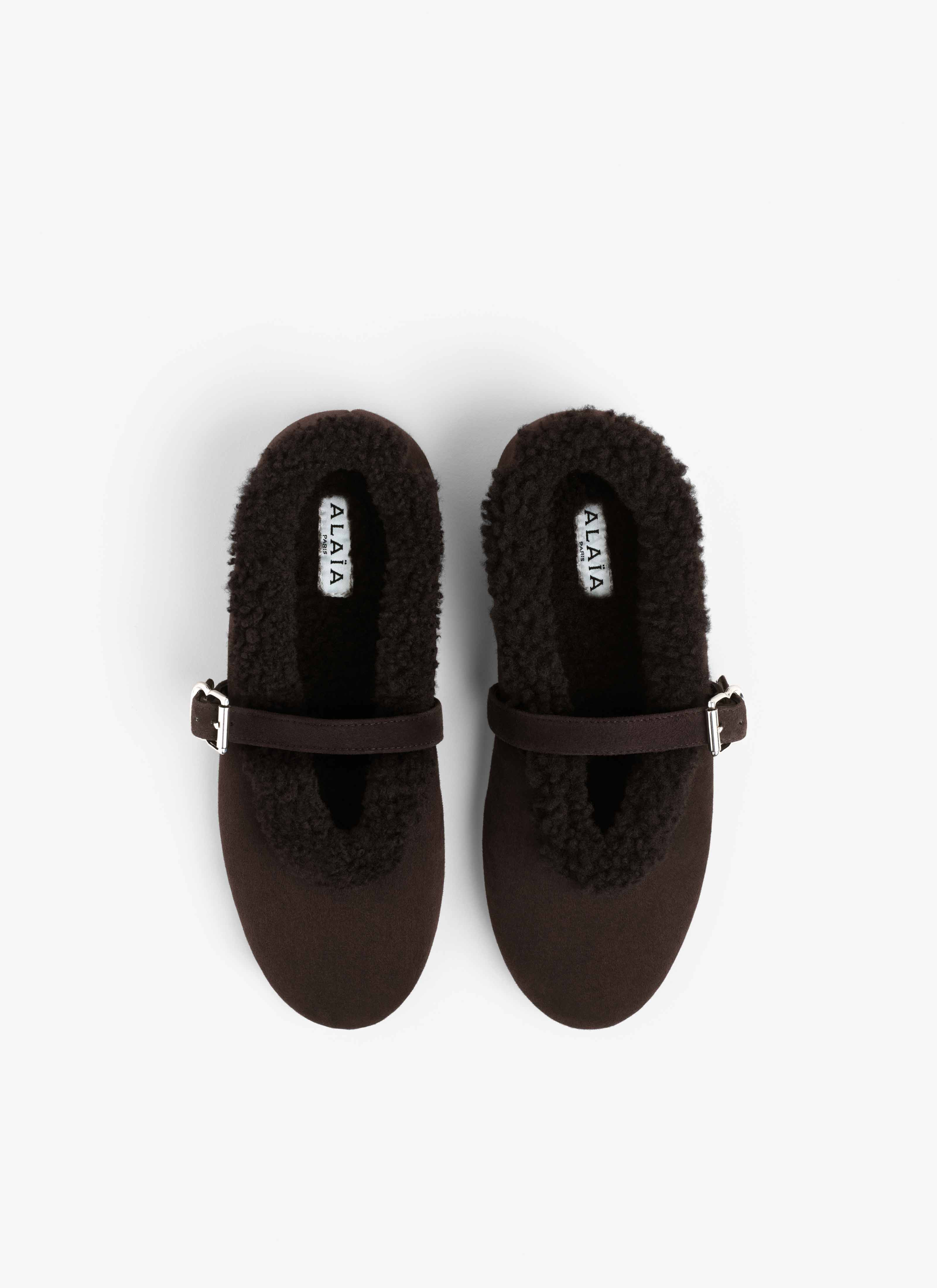 BALLET FLATS IN MERINO SHEARLING - 2
