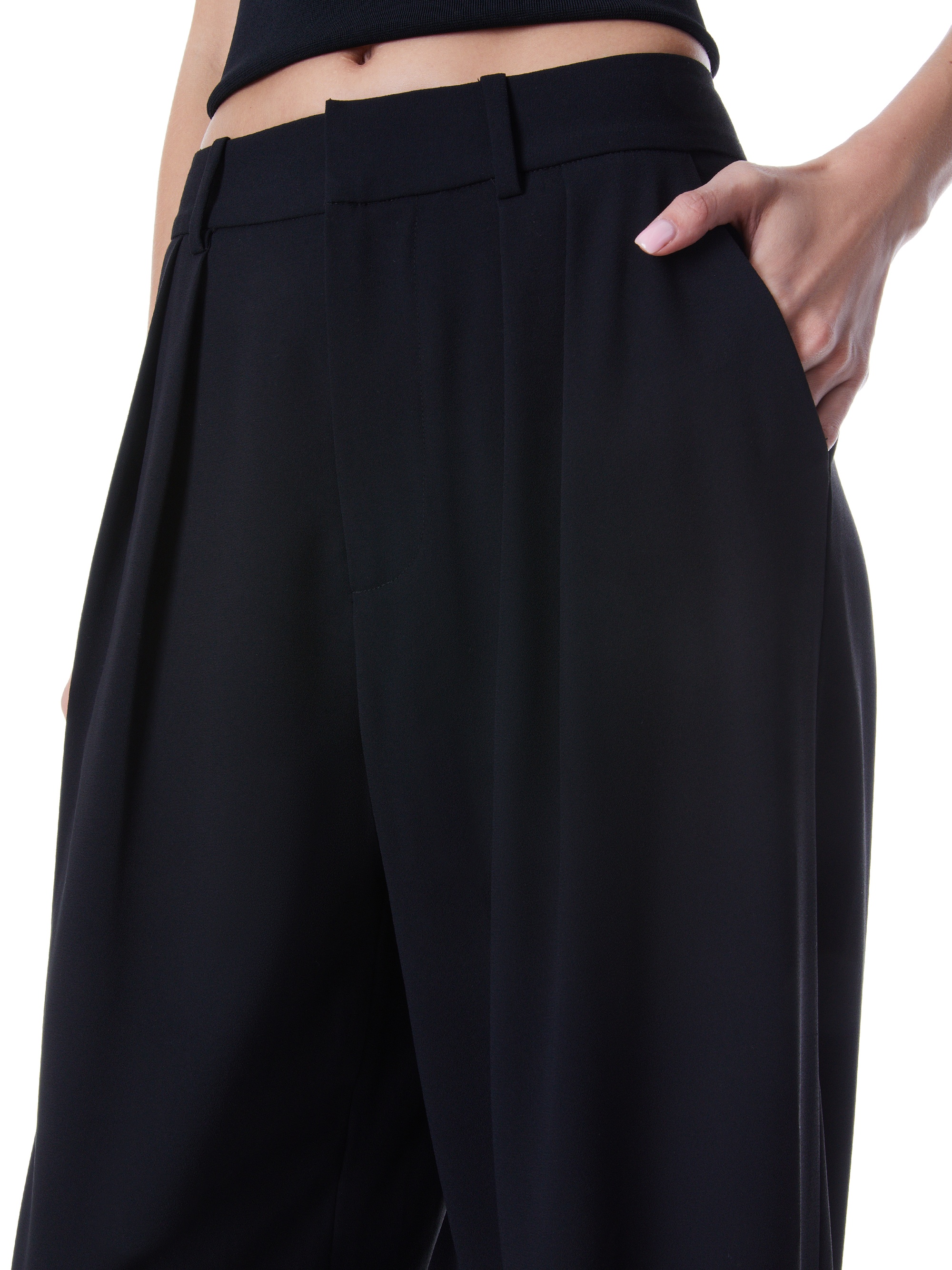 POMPEY HIGH WAISTED PLEATED PANTS - 4