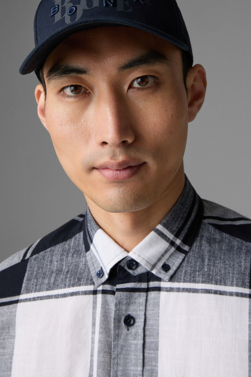 Timt Shirt in Navy blue/White 5