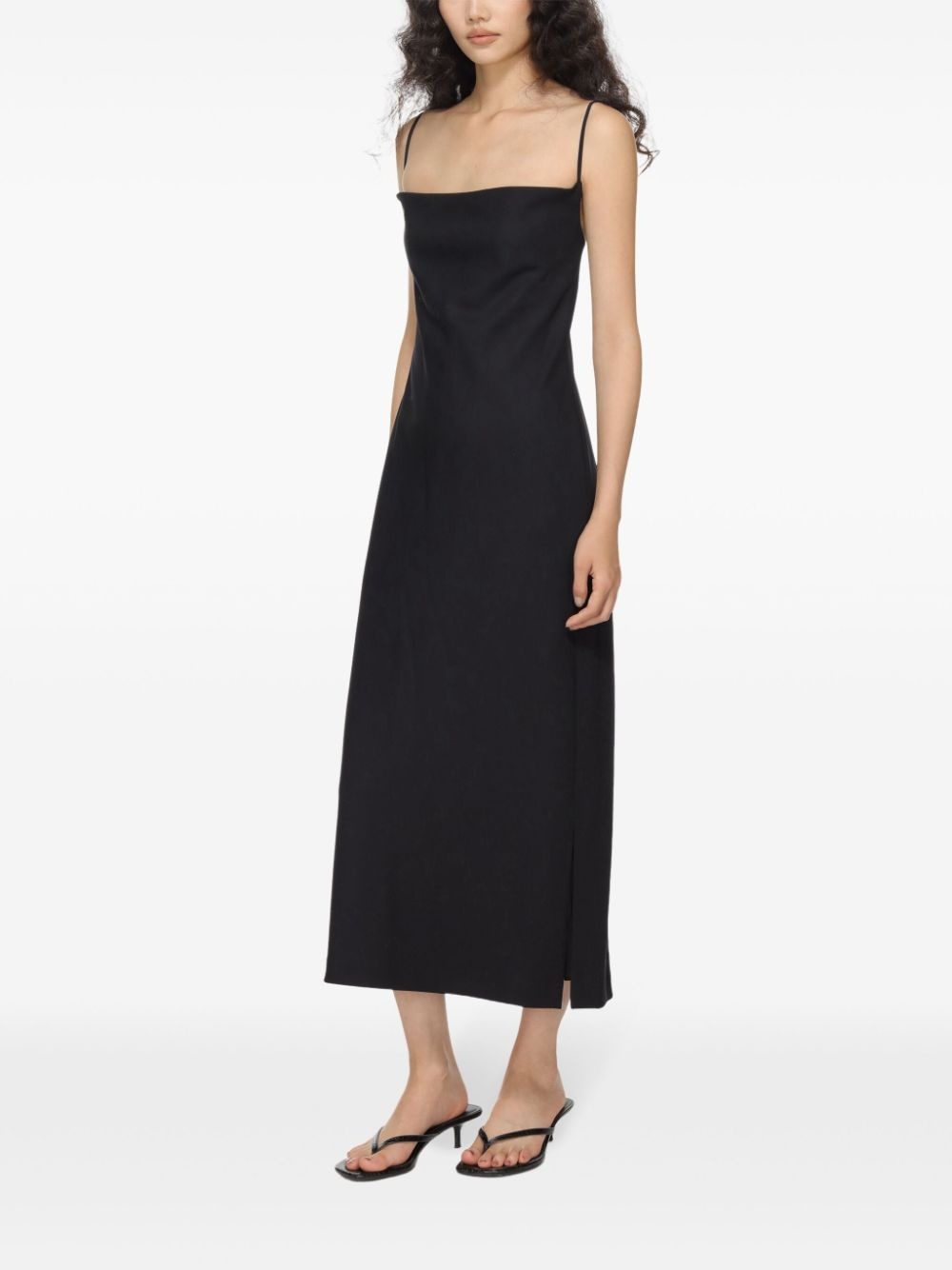 silk spaghetti-strap dress - 5