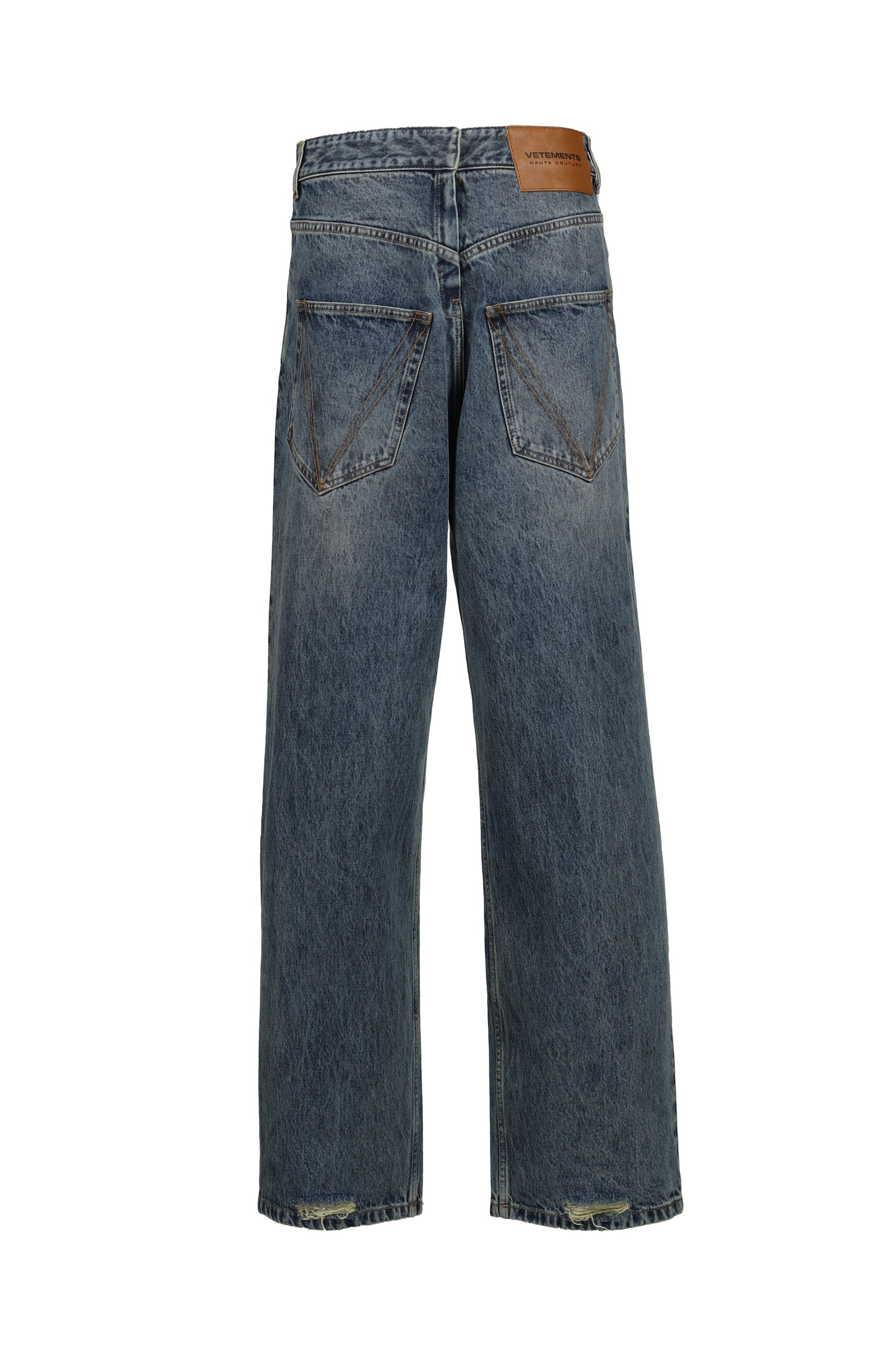 BACK TO FRONT JEANS M / DISTRESSED BLU - 2