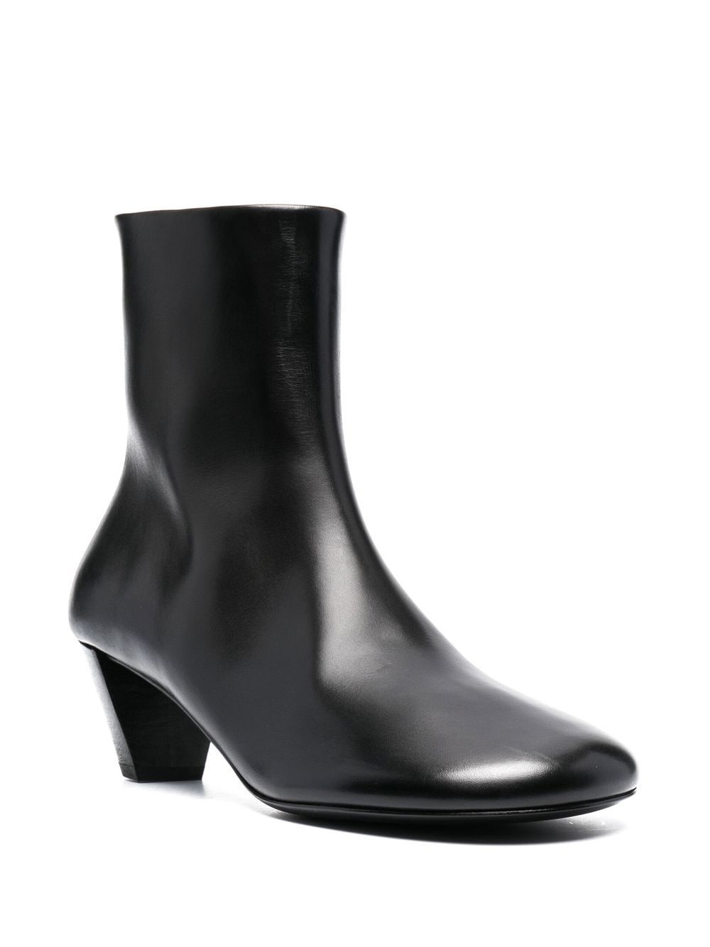 60mm heeled leather boots - 2