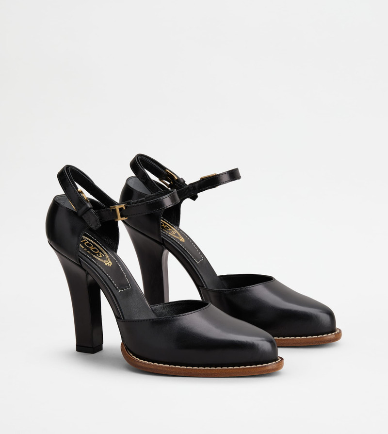 D'ORSAY PUMPS IN LEATHER - BLACK 4