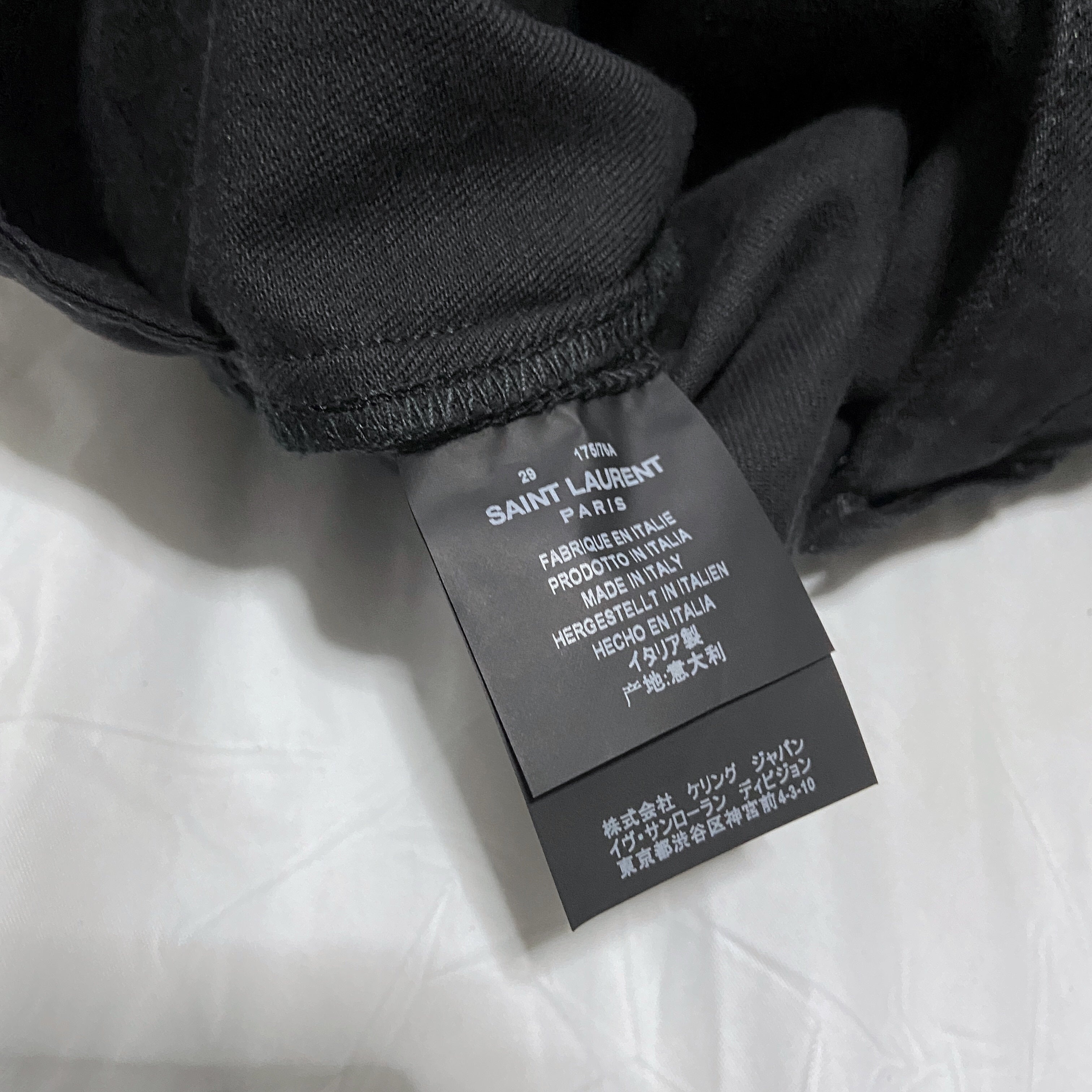 BWNT Saint Laurent D14 Hedi Black Jeans 29 - 10