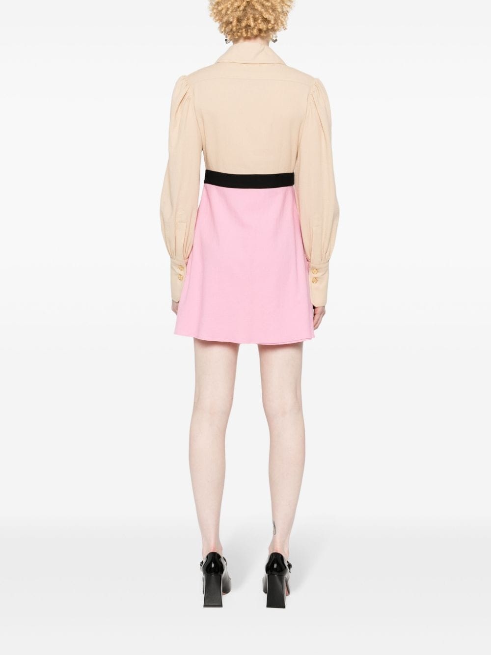 two-tone mini dress - 4