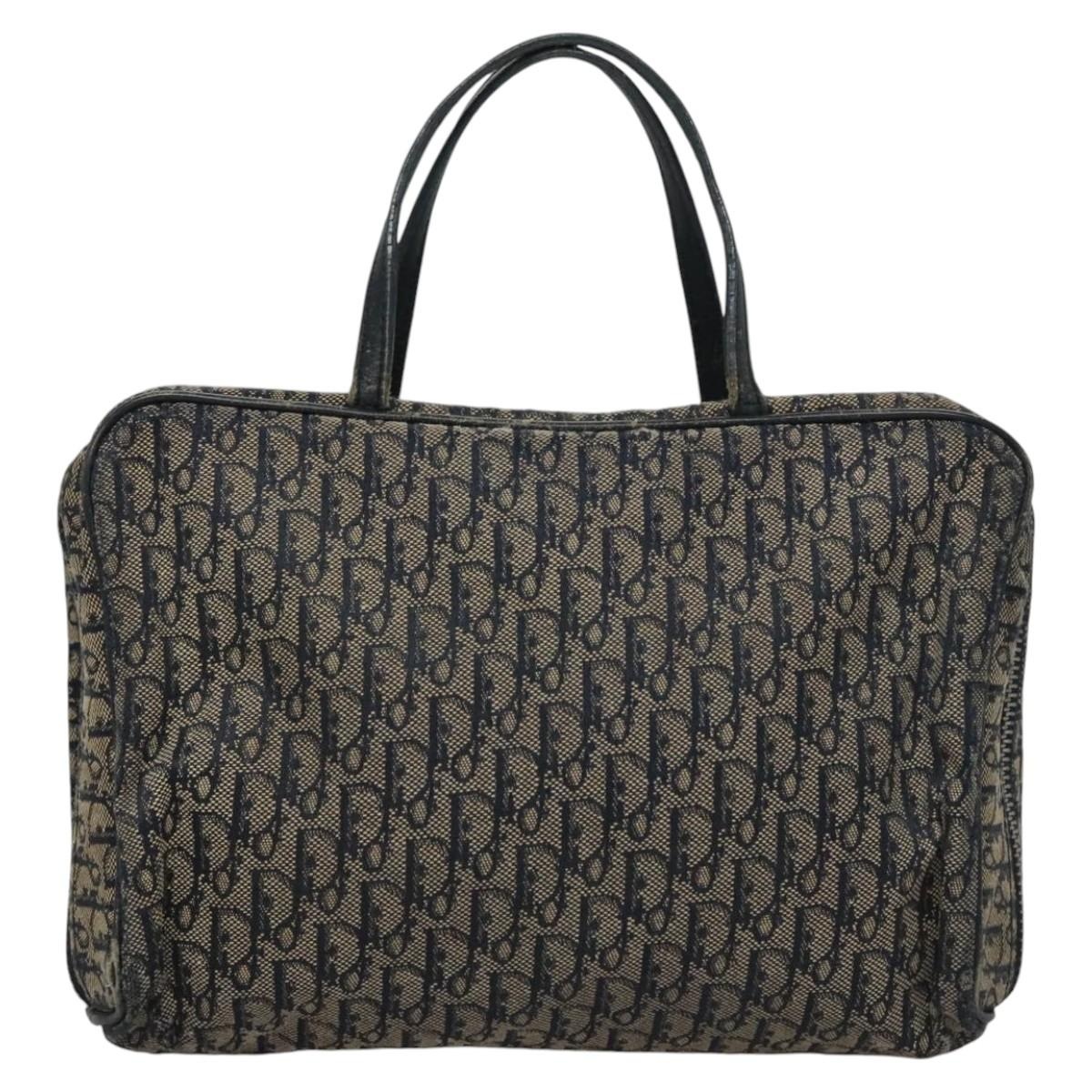 DIOR Trotter Canvas Hand Bag Navy - 3