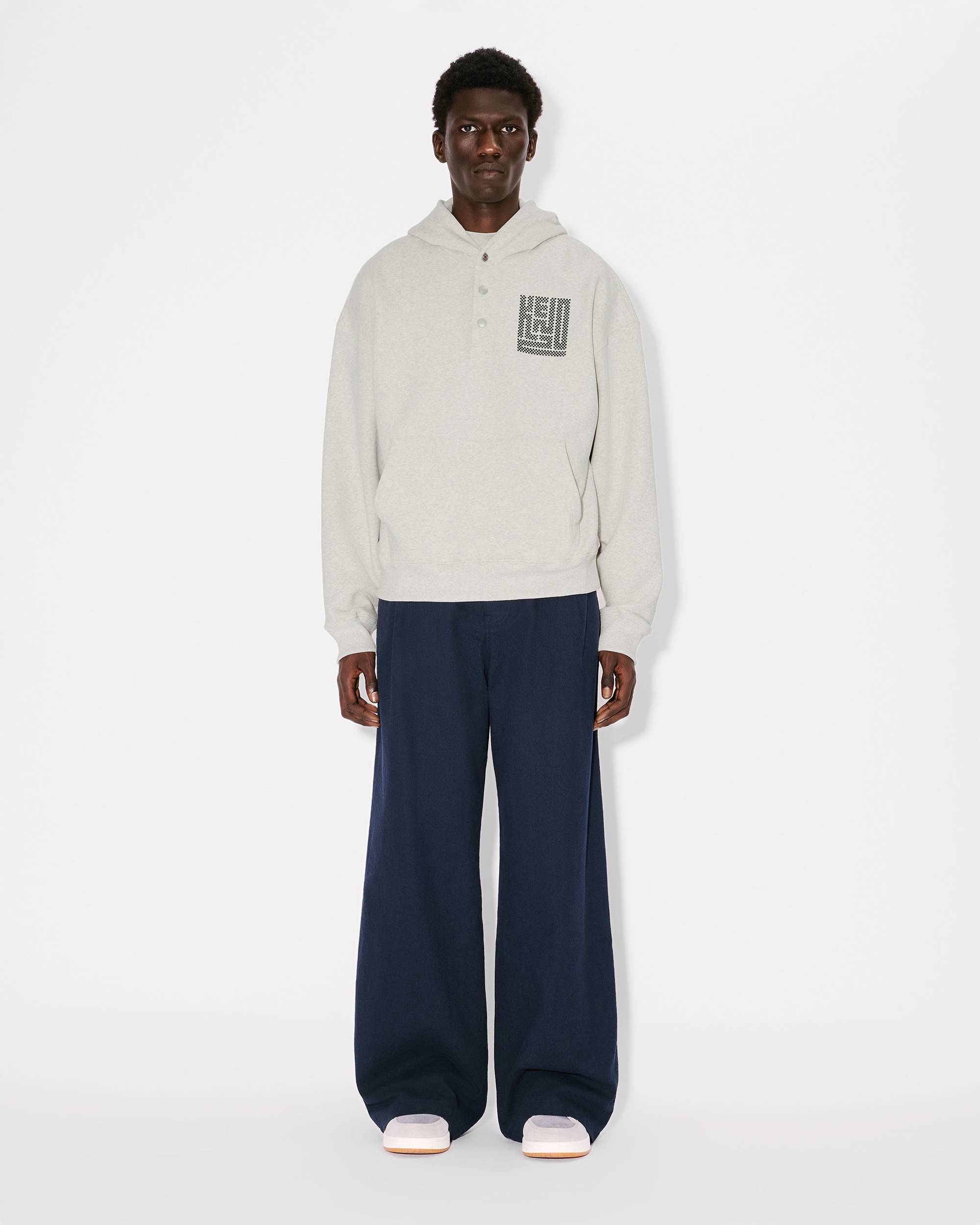 'KENZO Kamon' embroidered buttoned hoodie - 5